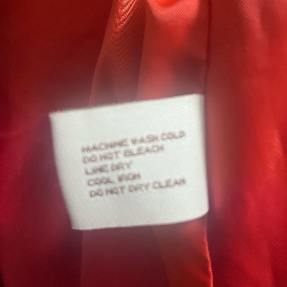Michael Kors Women's Orange Trench Coat WPL 7888 Size S - Picture 5 of 5